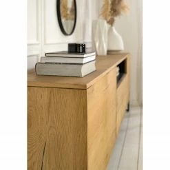 Studio Copenhagen Sideboard Flox II - Echtholzfurnier / Metall - Eiche / Schwarz -WOHNZIMMERMÖBEL Verkäufe 1000218135 211020 141438000049 DETAILS P000000001000218135