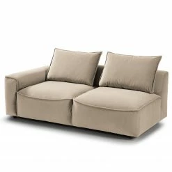 Studio Copenhagen Ecksofa Buckley II - Samt Shyla: Beige - Longchair davorstehend rechts -WOHNZIMMERMÖBEL Verkäufe 1000218140 201119 12204800494 DETAILS P000000001000218140