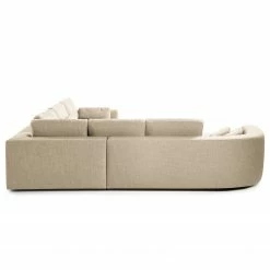 Studio Copenhagen Ecksofa Willows I - Webstoff Amila: Beige - Ottomane davorstehend links -WOHNZIMMERMÖBEL Verkäufe 1000218179 201112 16422200798 DETAILS P000000001000218179