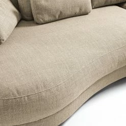 Studio Copenhagen Ecksofa Willows I - Webstoff Amila: Beige - Ottomane davorstehend links -WOHNZIMMERMÖBEL Verkäufe 1000218179 201112 16422200806 DETAILS P000000001000218179