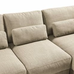 Studio Copenhagen Ecksofa Willows III - Webstoff Amila: Beige - Longchair davorstehend rechts -WOHNZIMMERMÖBEL Verkäufe 1000218220 201215 18330300281 DETAILS P000000001000218220