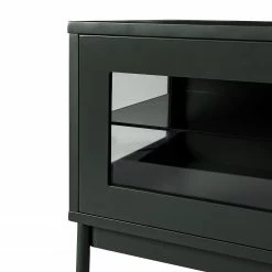 Studio Copenhagen TV-Lowboard Exhall - Glas - Graugrün -WOHNZIMMERMÖBEL Verkäufe 1000218349 210420 14243900017 DETAILS P000000001000218349