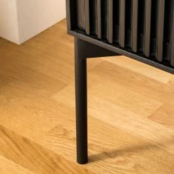 Studio Copenhagen Highboard Dowland - Echtholzfurnier - Eiche Schwarz -WOHNZIMMERMÖBEL Verkäufe 1000218356 210311 08053000019 DETAILS P000000001000218356