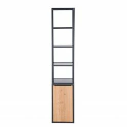 Red Living Regal Barview - Echtholzfurnier - Eiche / Anthrazit -WOHNZIMMERMÖBEL Verkäufe 1000218360 210318 07394000002 DETAILS P000000001000218360