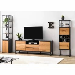 Red Living Regal Barview - Echtholzfurnier - Eiche / Anthrazit -WOHNZIMMERMÖBEL Verkäufe 1000218360 210413 12575600007 MOOD DETAILS P000000001000218360 mood