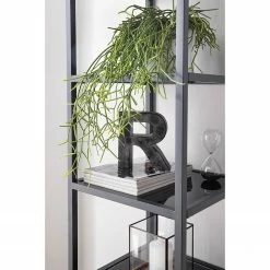 Red Living Regal Barview - Echtholzfurnier - Eiche / Anthrazit -WOHNZIMMERMÖBEL Verkäufe 1000218360 210413 12580300012 DETAILS P000000001000218360