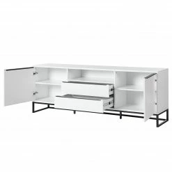 Fredriks Sideboard White Hall I - Matt Weiß / Schwarz -WOHNZIMMERMÖBEL Verkäufe 1000218366 210311 10575400005 DETAILS P000000001000218366