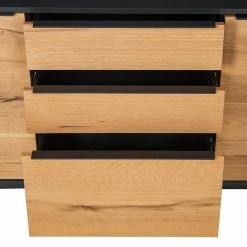 Red Living Sideboard Barview I - Echtholzfurnier - Eiche / Anthrazit -WOHNZIMMERMÖBEL Verkäufe 1000218372 210420 14110300006 DETAILS P000000001000218372