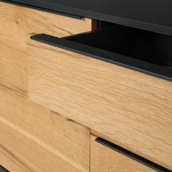 Red Living Sideboard Barview I - Echtholzfurnier - Eiche / Anthrazit -WOHNZIMMERMÖBEL Verkäufe 1000218372 210420 14110700008 DETAILS P000000001000218372