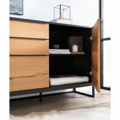 Red Living Sideboard Barview I - Echtholzfurnier - Eiche / Anthrazit -WOHNZIMMERMÖBEL Verkäufe 1000218372 210527 08075200003 MOOD DETAILS P000000001000218372 mood