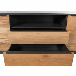 Red Living Sideboard Barview II - Echtholzfurnier - Eiche / Anthrazit -WOHNZIMMERMÖBEL Verkäufe 1000218373 210303 09075300005 DETAILS P000000001000218373