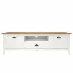 Maison Belfort TV-Lowboard Rivery II - Kiefer massiv - Weiß -WOHNZIMMERMÖBEL Verkäufe 1000218447 210128 06185900081 DETAILS P000000001000218447