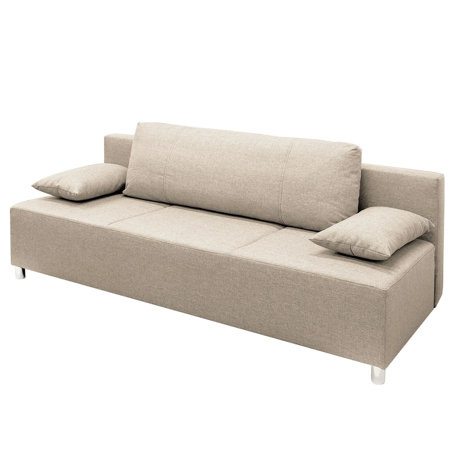Fredriks Schlafsofa Pahala - Webstoff - Beige 1 Fredriks Schlafsofa Pahala - Webstoff - Beige