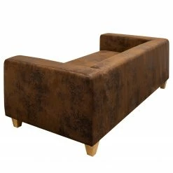 Fredriks Sofa Dacula I - Antiklederlook - Webstoff Afua: Braun -WOHNZIMMERMÖBEL Verkäufe 1000218616 210202 11573800029 DETAILS P000000001000218616