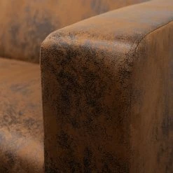 Fredriks Sofa Dacula I - Antiklederlook - Webstoff Afua: Braun -WOHNZIMMERMÖBEL Verkäufe 1000218616 210202 11573900031 DETAILS P000000001000218616