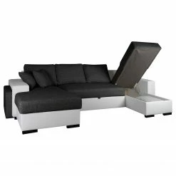 Fredriks Wohnlandschaft Bardwell - Kunstleder; Webstoff - Weiß / Grau 10 Fredriks Wohnlandschaft Bardwell - Kunstleder; Webstoff - Weiß / Grau -WOHNZIMMERMÖBEL Verkäufe 1000218702 210202 11591700215 DETAILS P000000001000218702