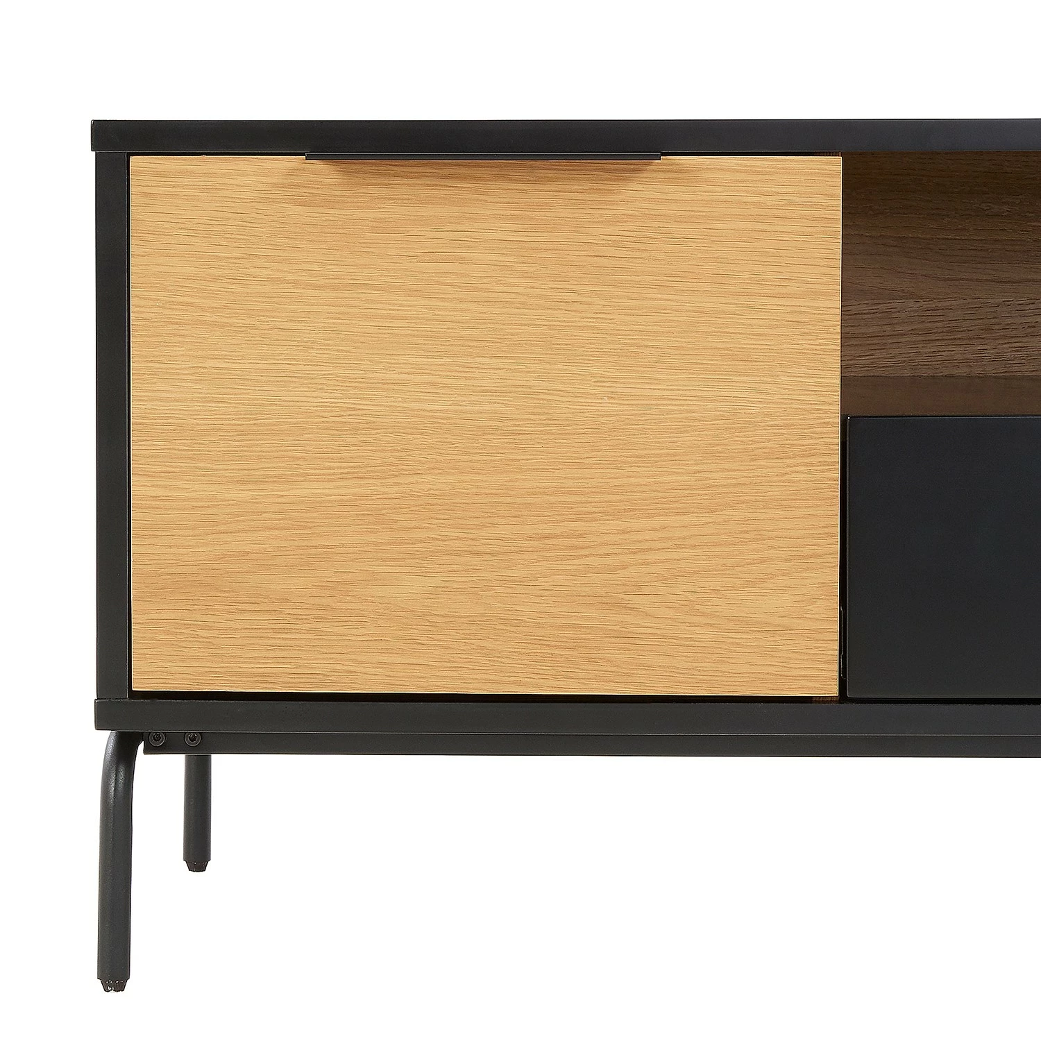 Norrwood TV-Lowboard Ceduna I - Matt Schwarz / Eiche 3 Norrwood TV-Lowboard Ceduna I - Matt Schwarz / Eiche – Bild 3