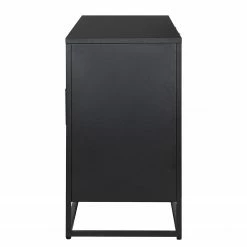 Ars manufacti Sideboard Kayys - Glas / Metall - Schwarz -WOHNZIMMERMÖBEL Verkäufe 1000219025 210330 15113100028 DETAILS P000000001000219025