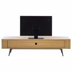 Studio Copenhagen TV-Lowboard Danica - Echtholzfurnier - Matt Dunkelgrau / Esche -WOHNZIMMERMÖBEL Verkäufe 1000220429 210903 11024700084 DETAILS P000000001000220429