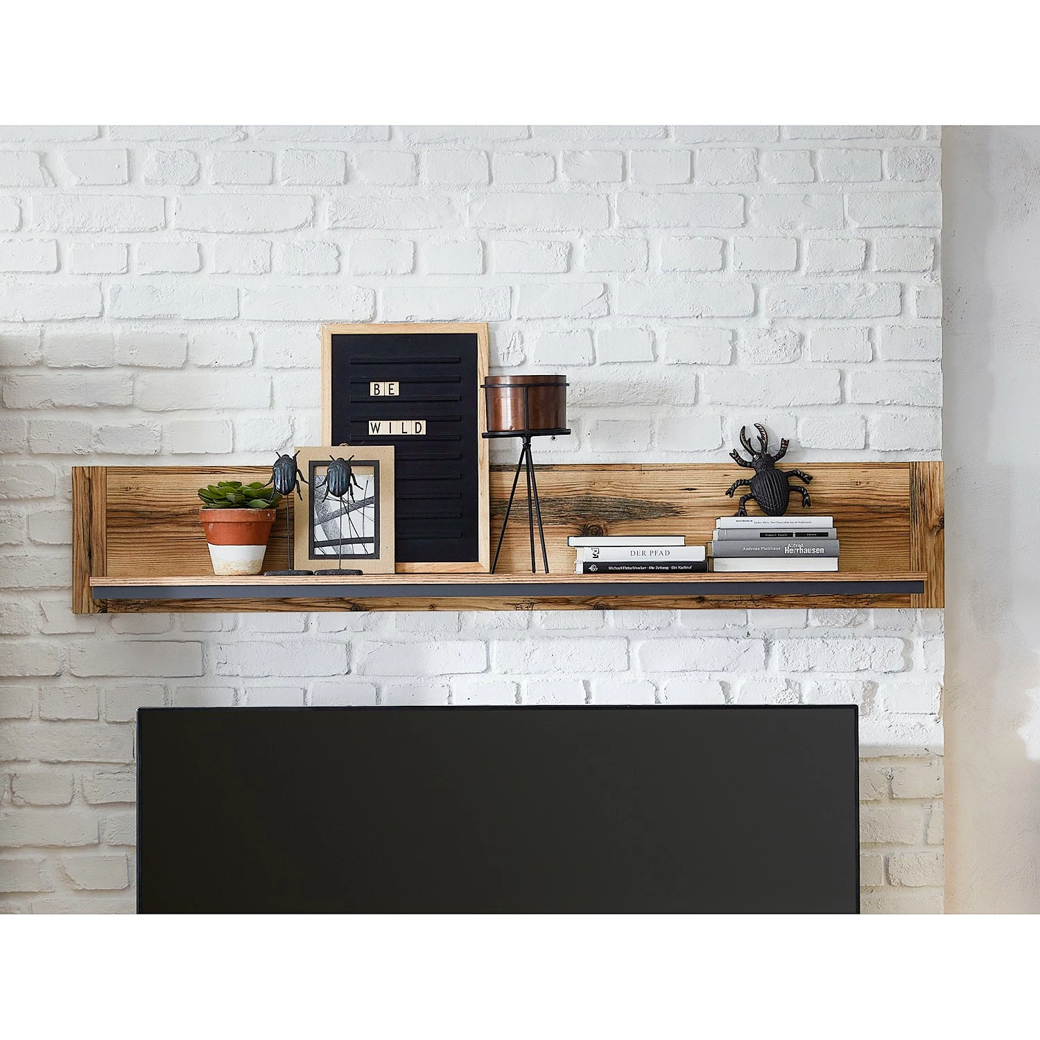 Ridgevalley Wandboard Priay - Lärche Dekor / Graphit - Breite: 155 cm 2 Ridgevalley Wandboard Priay - Lärche Dekor / Graphit - Breite: 155 cm – Bild 2