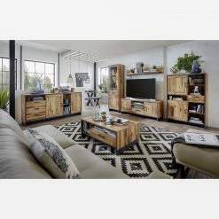 Ridgevalley Wandboard Priay - Lärche Dekor / Graphit - Breite: 155 cm 8 Ridgevalley Wandboard Priay - Lärche Dekor / Graphit - Breite: 155 cm -WOHNZIMMERMÖBEL Verkäufe 1000220671 200819 06340200028 MOOD DETAILS P000000001000220671 mood