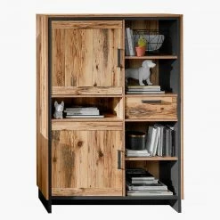 Ridgevalley Highboard Priay - Lärche Dekor / Graphit