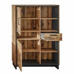 Ridgevalley Highboard Priay - Lärche Dekor / Graphit 12 Ridgevalley Highboard Priay - Lärche Dekor / Graphit -WOHNZIMMERMÖBEL Verkäufe 1000220678 200819 06355300076 DETAILS P000000001000220678