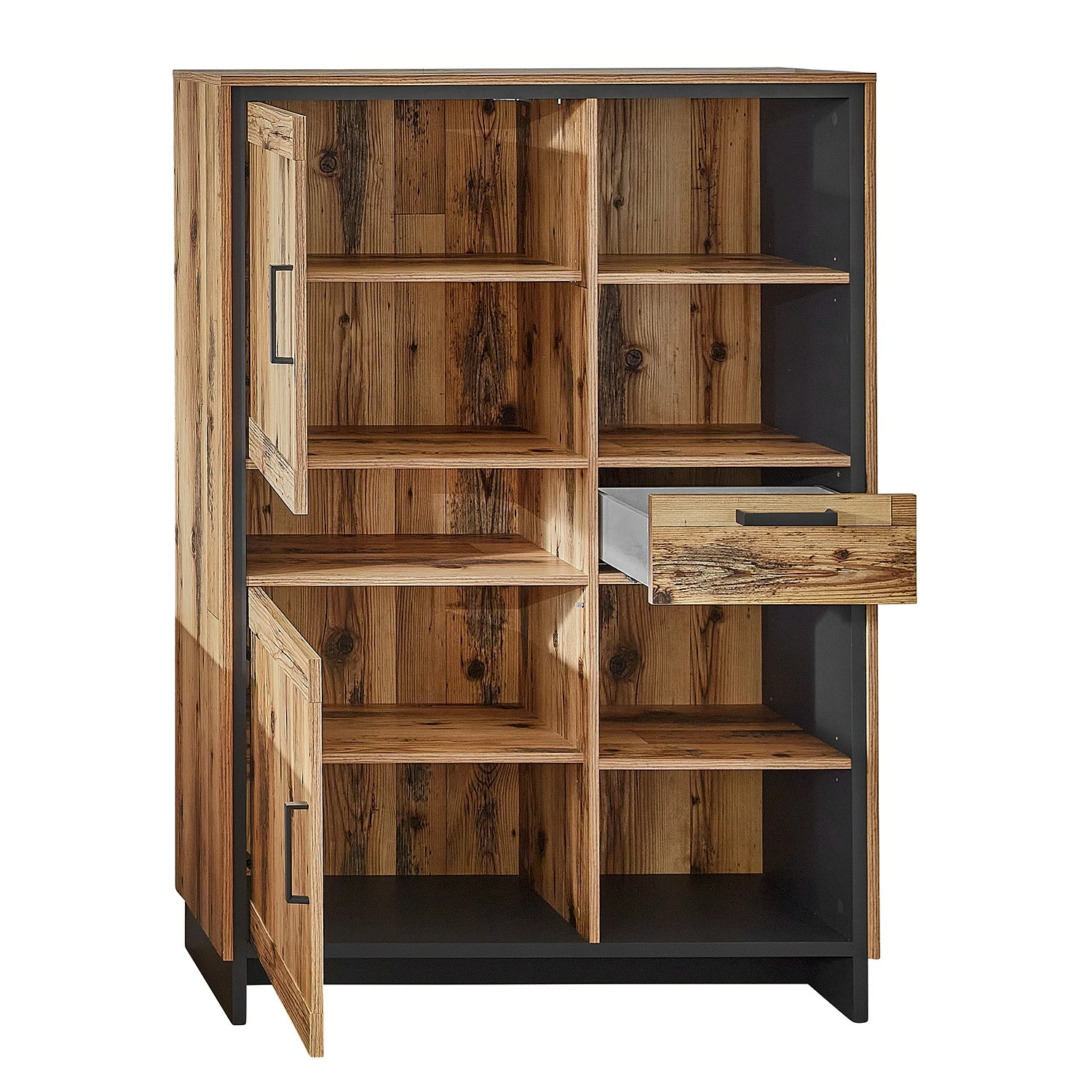 Ridgevalley Highboard Priay - Lärche Dekor / Graphit 6 Ridgevalley Highboard Priay - Lärche Dekor / Graphit – Bild 6