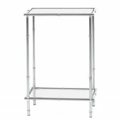 Loftscape Konsolentisch Newellton - Glas / Metall - Chrom -WOHNZIMMERMÖBEL Verkäufe 1000221673 200812 13174800081 DETAILS P000000001000221673