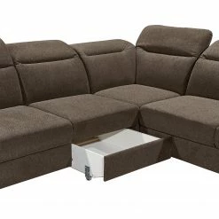 Fredriks Ecksofa Mayhill - Webstoff - Webstoff Roge: Espresso - Schlaffunktion davorstehend links -WOHNZIMMERMÖBEL Verkäufe 1000222124 201119 09422300164 DETAILS P000000001000222124