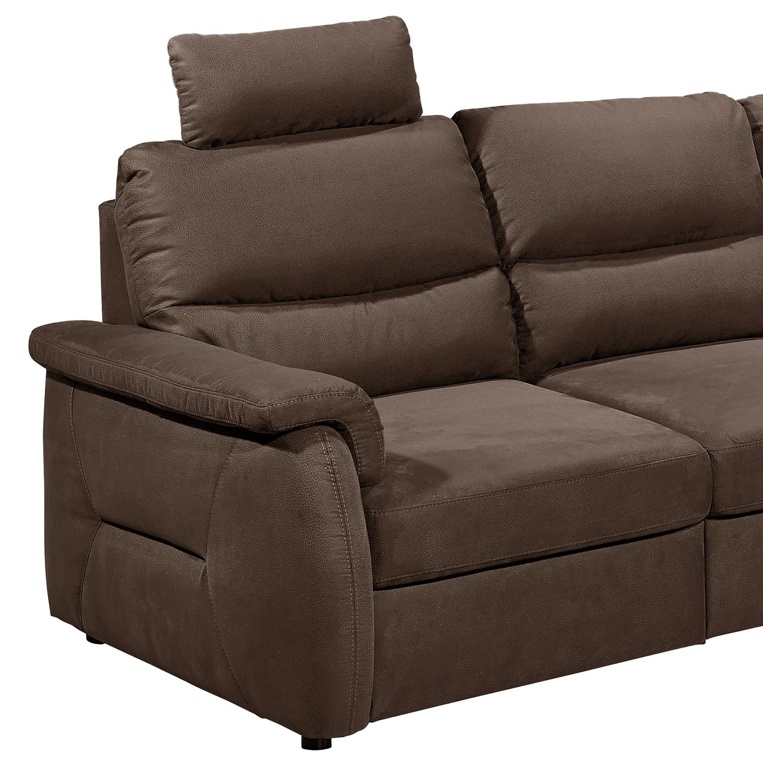 Fredriks Ecksofa Gladwin - Microfaser Zari: Espresso - Schlaffunktion davorstehend rechts 12 Fredriks Ecksofa Gladwin - Microfaser Zari: Espresso - Schlaffunktion davorstehend rechts – Bild 12