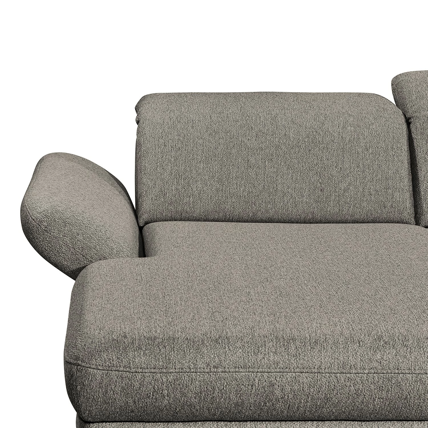 Fredriks Wohnlandschaft Glenmoore - Webstoff - Webstoff Ganum: Steingrau - Longchair davorstehend links / Ottomane rechts 10 Fredriks Wohnlandschaft Glenmoore - Webstoff - Webstoff Ganum: Steingrau - Longchair davorstehend links / Ottomane rechts – Bild 10