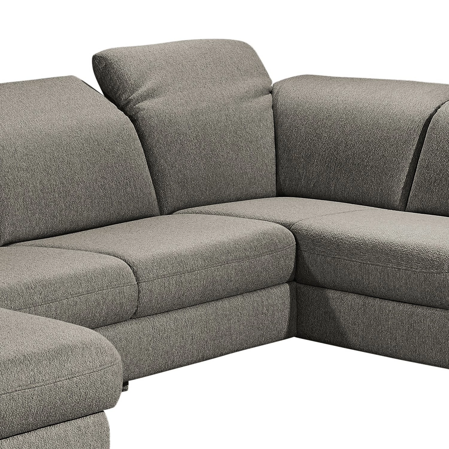 Fredriks Wohnlandschaft Glenmoore - Webstoff - Webstoff Ganum: Steingrau - Longchair davorstehend links / Ottomane rechts 13 Fredriks Wohnlandschaft Glenmoore - Webstoff - Webstoff Ganum: Steingrau - Longchair davorstehend links / Ottomane rechts – Bild 13