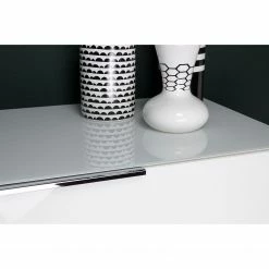 Germania Sideboard Oakland II - Glas - Weiß -WOHNZIMMERMÖBEL Verkäufe 1000223281 200826 06235800039 DETAILS P000000001000223281