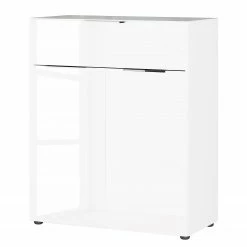 Germania Kommode Oakland II - Glas - Weiß