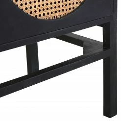 Red Living Schrank Mokena - Wiener Geflecht / Mango massiv - Natur / Mango Schwarz -WOHNZIMMERMÖBEL Verkäufe 1000223461 200826 12345900008 DETAILS P000000001000223461