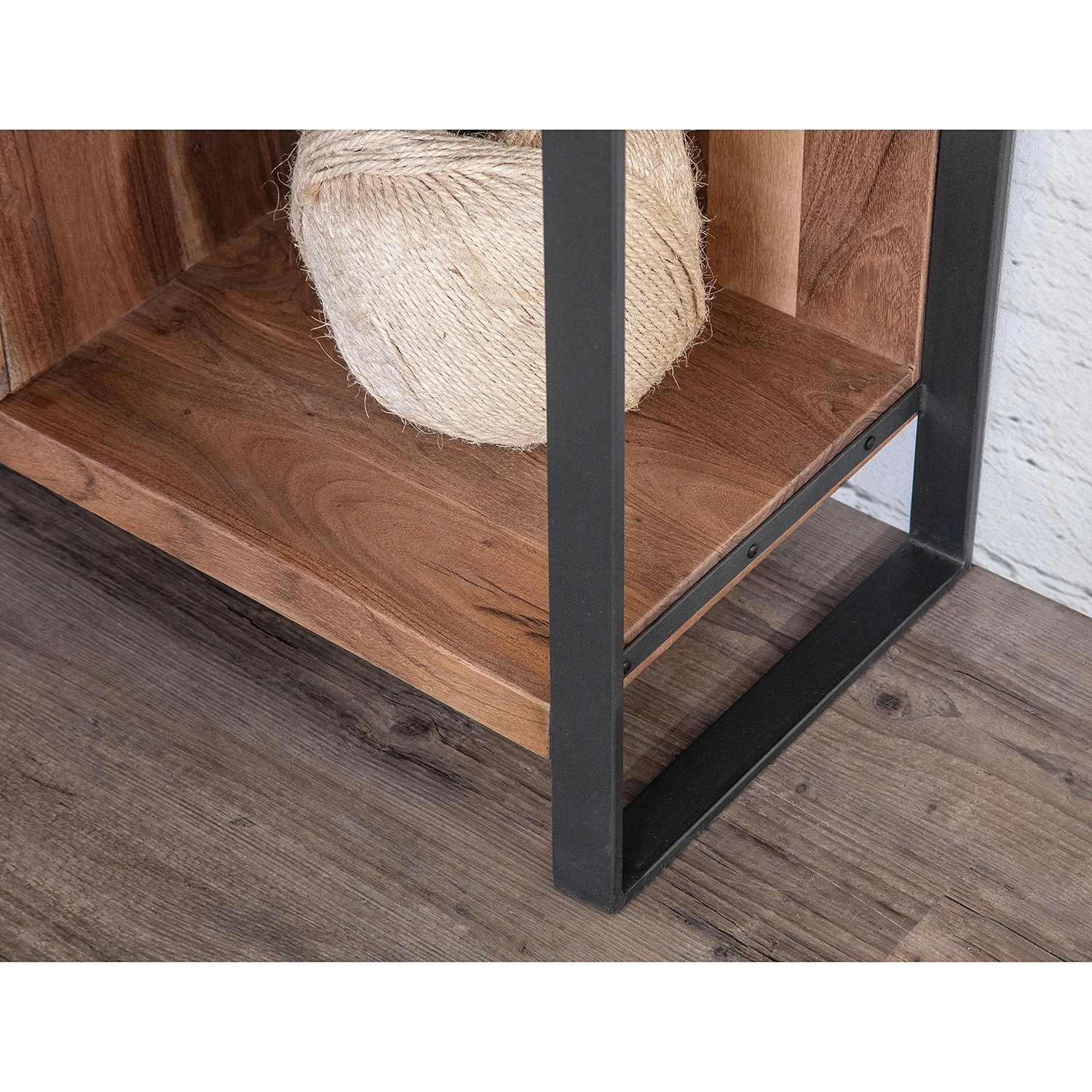 Ars manufacti Highboard Leyma - Rattan / Akazie massiv - Akazie / Anthrazit 6 Ars manufacti Highboard Leyma - Rattan / Akazie massiv - Akazie / Anthrazit – Bild 6