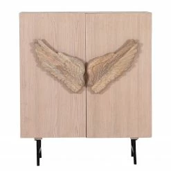 Red Living Kommode Loveland - Echtholzfurnier / Metall - Eiche Hell / Schwarz -WOHNZIMMERMÖBEL Verkäufe 1000223493 200826 12360400070 DETAILS P000000001000223493