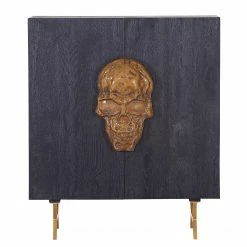 Red Living Kommode Worland I - Echtholzfurnier / Metall - Eiche Schwarz / Gold -WOHNZIMMERMÖBEL Verkäufe 1000223494 200826 12361000079 DETAILS P000000001000223494