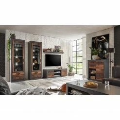 Red Living Wandboard Buzan - Altholz Dekor / Anthrazit -WOHNZIMMERMÖBEL Verkäufe 1000223906 200828 15381600011 MOOD DETAILS P000000001000223906 mood