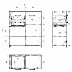 Red Living Kommode Buzan IV - Altholz Dekor / Anthrazit -WOHNZIMMERMÖBEL Verkäufe 1000223918 210202 14162700005 SKETCH DETAILS P000000001000223918 sketch