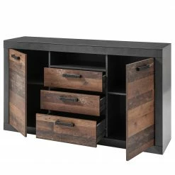 Red Living Sideboard Buzan - Altholz Dekor / Anthrazit -WOHNZIMMERMÖBEL Verkäufe 1000223919 200828 15454800096 DETAILS P000000001000223919