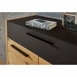 Voss Kommode Levio II - Echtholzfurnier - Eiche - Schwarz 9 Voss Kommode Levio II - Echtholzfurnier - Eiche - Schwarz -WOHNZIMMERMÖBEL Verkäufe 1000223954 200911 07180900082 DETAILS P000000001000223954