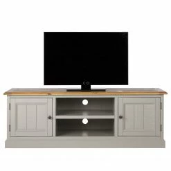 Maison Belfort TV-Lowboard Lavalle - Kiefer teilmassiv - Kiefer / Hellgrau -WOHNZIMMERMÖBEL Verkäufe 1000224141 210609 11180800001 DETAILS P000000001000224141