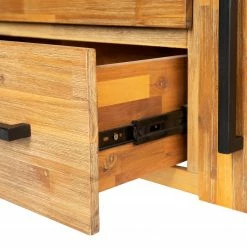 Ars manufacti Sideboard Urban Industry I - Akazie teilmassiv / Metall - Akazie / Schwarz -WOHNZIMMERMÖBEL Verkäufe 1000224201 210908 15541900008 DETAILS P000000001000224201