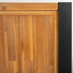 Ars manufacti Sideboard Urban Industry I - Akazie teilmassiv / Metall - Akazie / Schwarz -WOHNZIMMERMÖBEL Verkäufe 1000224201 210908 15541900011 DETAILS P000000001000224201