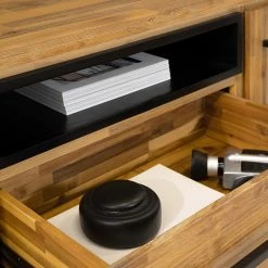 Ars manufacti Sideboard Urban Industry I - Akazie teilmassiv / Metall - Akazie / Schwarz -WOHNZIMMERMÖBEL Verkäufe 1000224201 220118 132848000037 DETAILS P000000001000224201