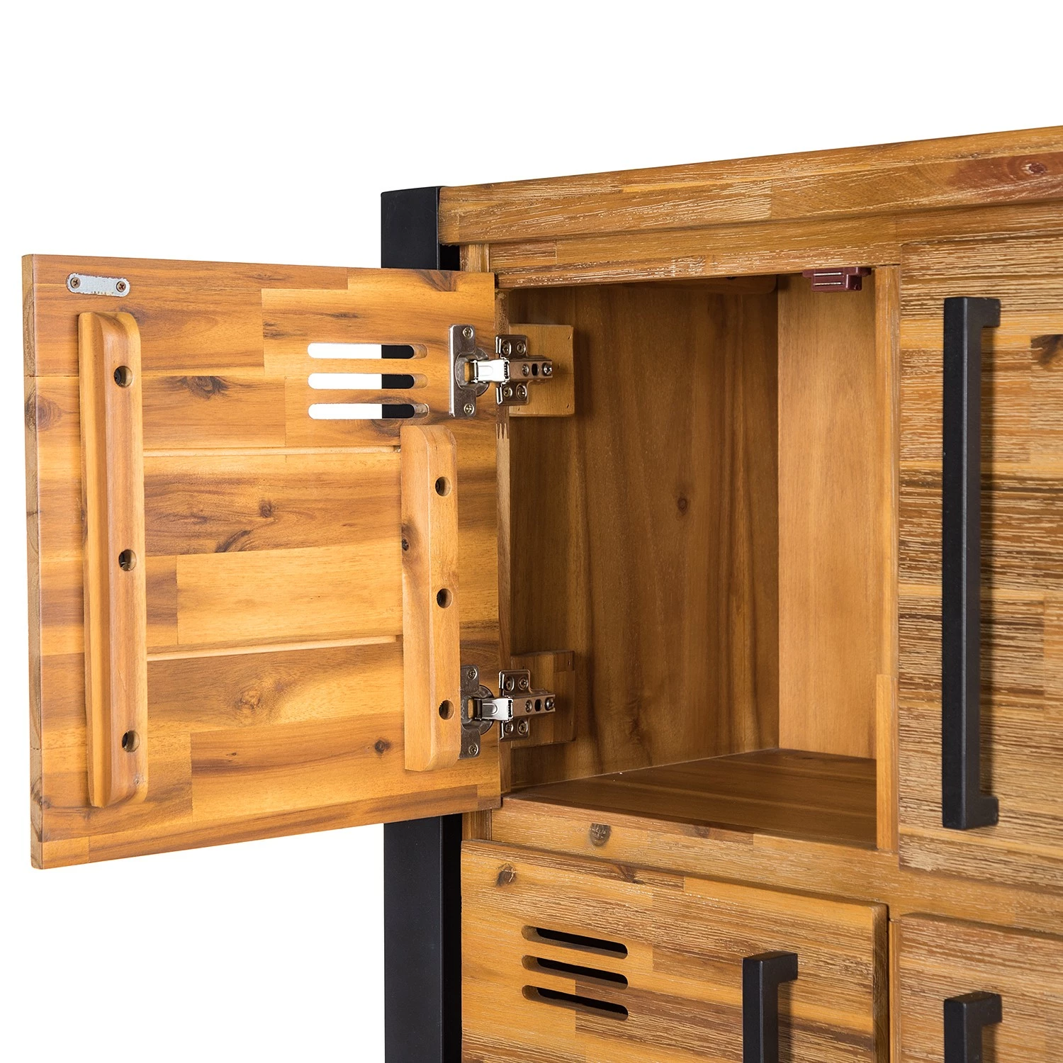 Ars manufacti Higboard Urban Industry I - Akazie teilmassiv / Metall - Akazie / Schwarz 11 Ars manufacti Higboard Urban Industry I - Akazie teilmassiv / Metall - Akazie / Schwarz – Bild 11