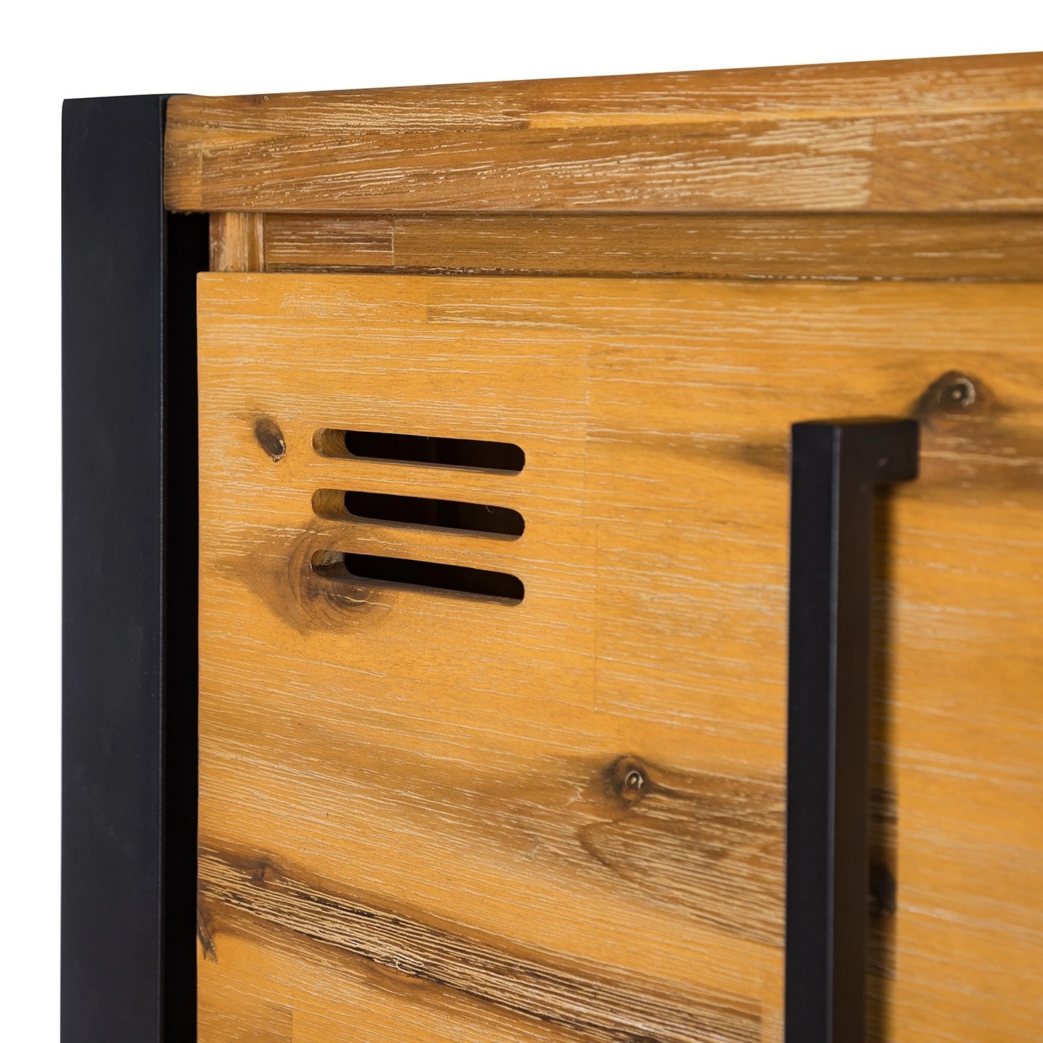 Ars manufacti Higboard Urban Industry I - Akazie teilmassiv / Metall - Akazie / Schwarz 14 Ars manufacti Higboard Urban Industry I - Akazie teilmassiv / Metall - Akazie / Schwarz – Bild 14