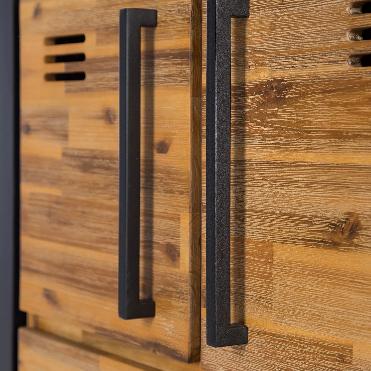 Ars manufacti Higboard Urban Industry I - Akazie teilmassiv / Metall - Akazie / Schwarz 16 Ars manufacti Higboard Urban Industry I - Akazie teilmassiv / Metall - Akazie / Schwarz – Bild 16